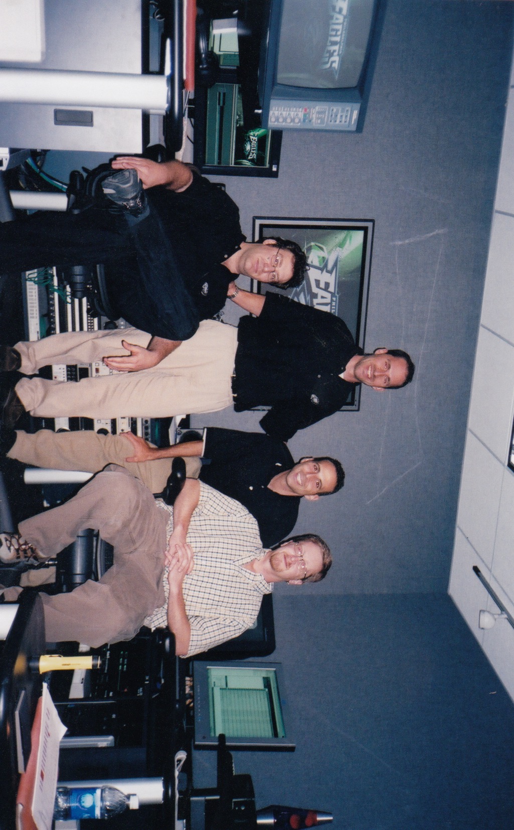 2003   Rob, Dana, Rich And Ron In Edit Suites